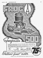Initial advertisement for FROG 500—Aeromodeller, March 1950