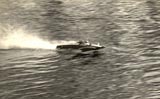 Classic tethered hydroplane in action (courtesy Hugh Blowers)