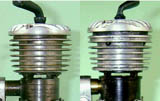 Early (L) and later (R) cooling jacket profiles